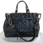 Christian Dior Black Leather Handbag Shoulder Bag Style 9