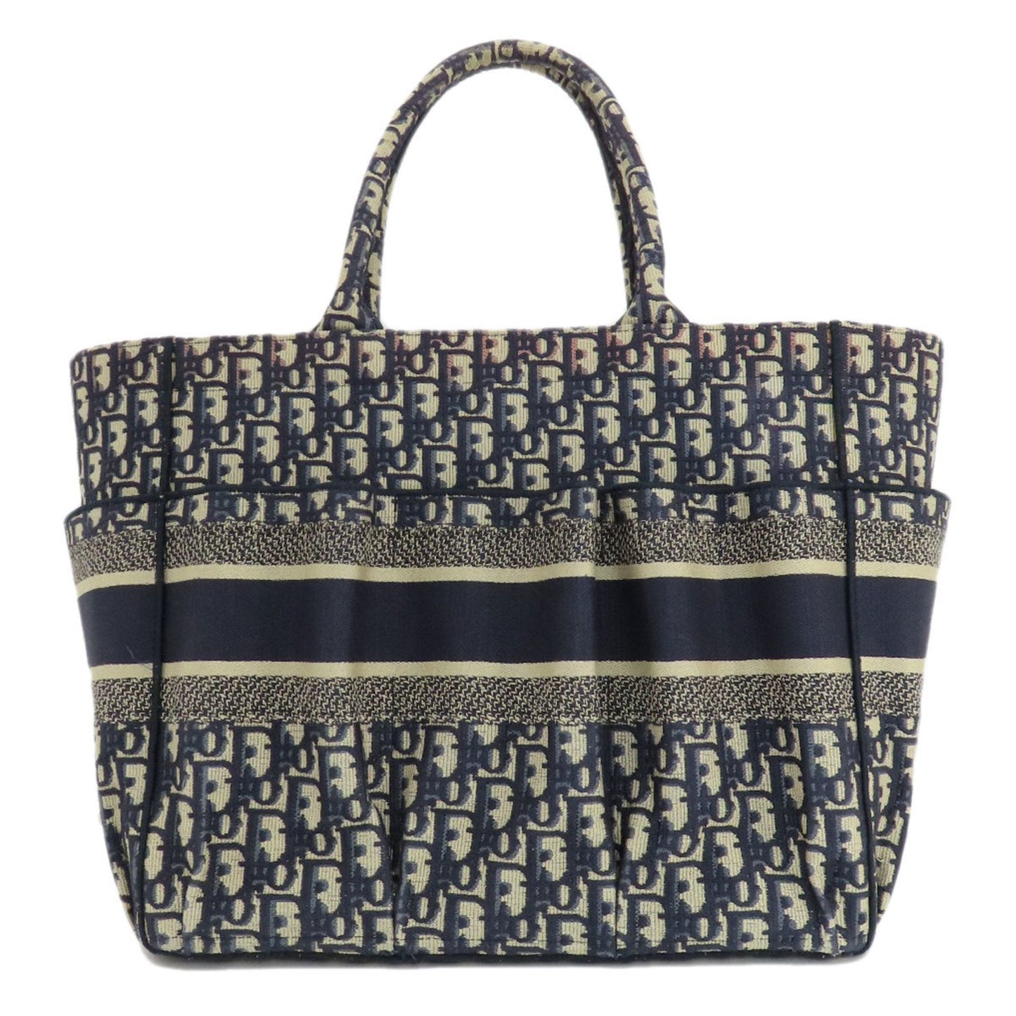 Christian Dior Navy Canvas Tote Bag Style 2