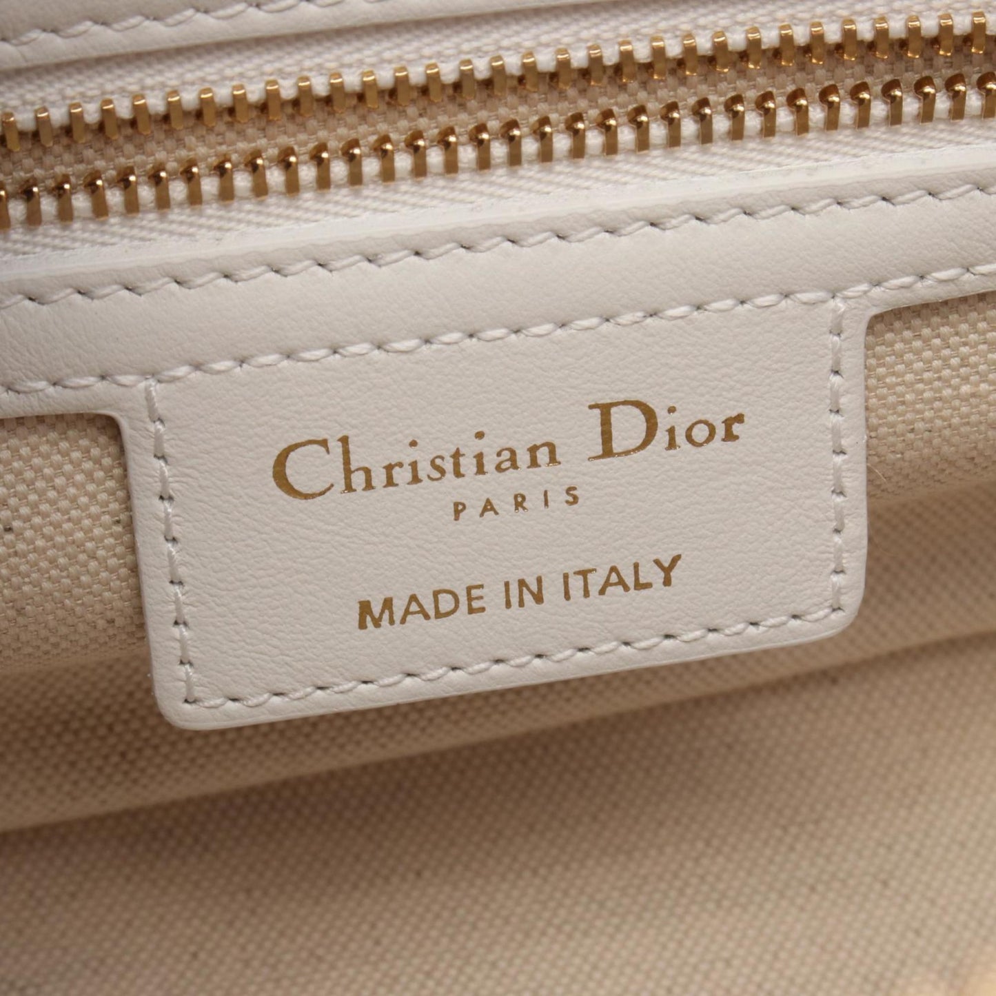 Christian Dior Pink White Leather Handbag Leather