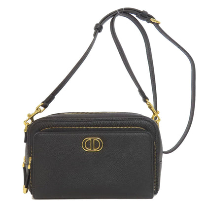 Christian Dior Black Leather Shoulder Bag Style 42
