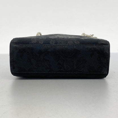 Christian Dior Black Nylon Canvas Handbag