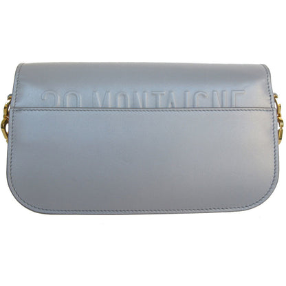 Christian Dior Gray Leather Shoulder Bag Style 9