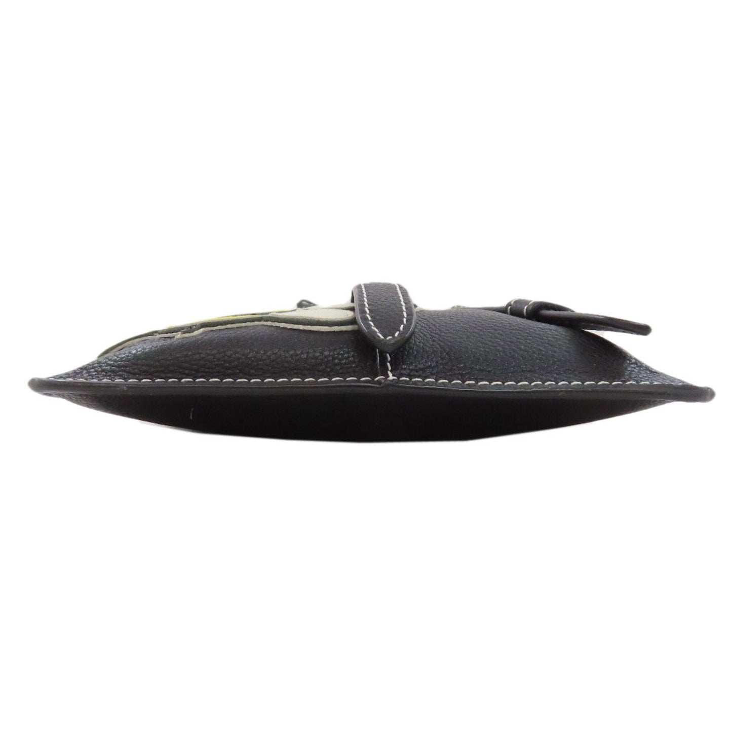 Christian Dior Black Leather Shoulder Bag Style 35