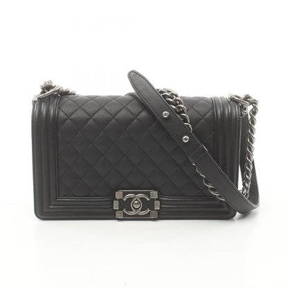 Chanel Boy Caviar Black Shoulder Bag Style