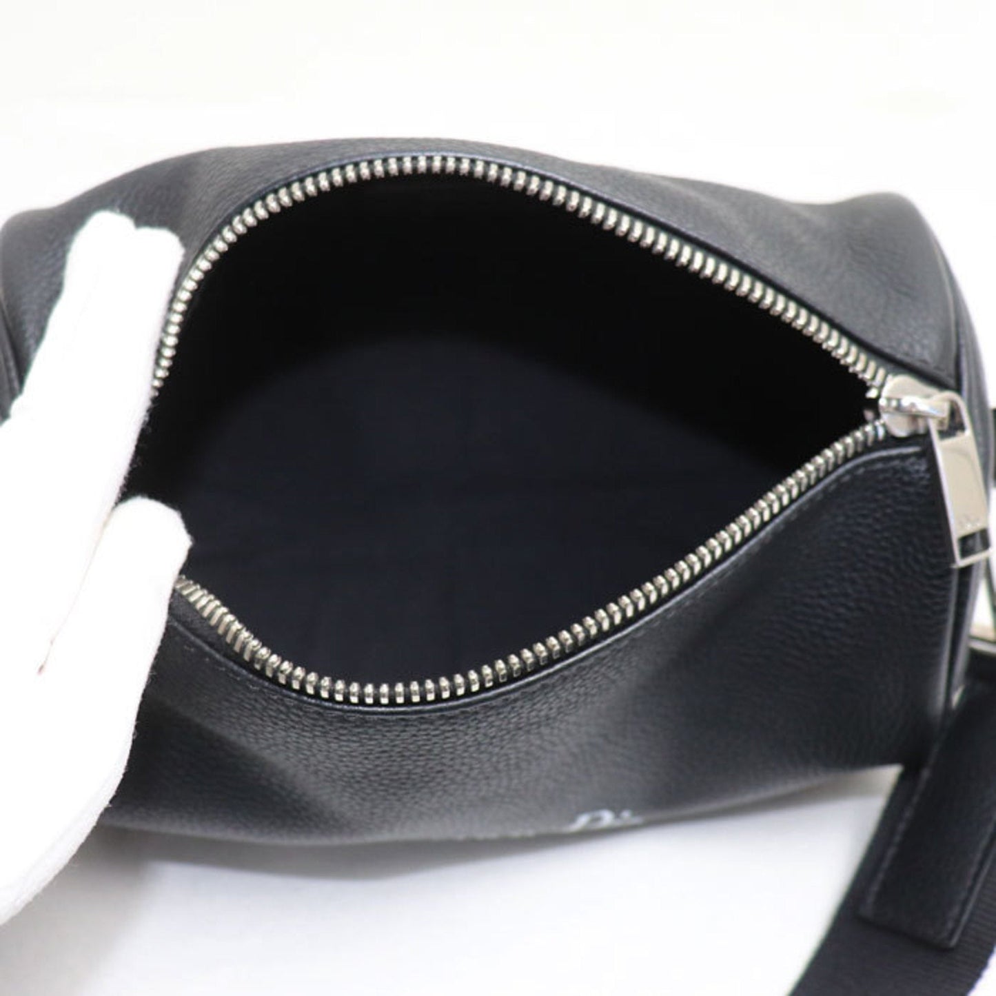 Christian Dior Black Leather Shoulder Bag Style 43