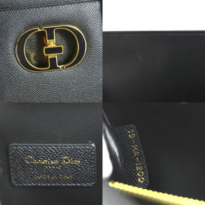 Christian Dior Black Leather Handbag Shoulder Bag Style 6