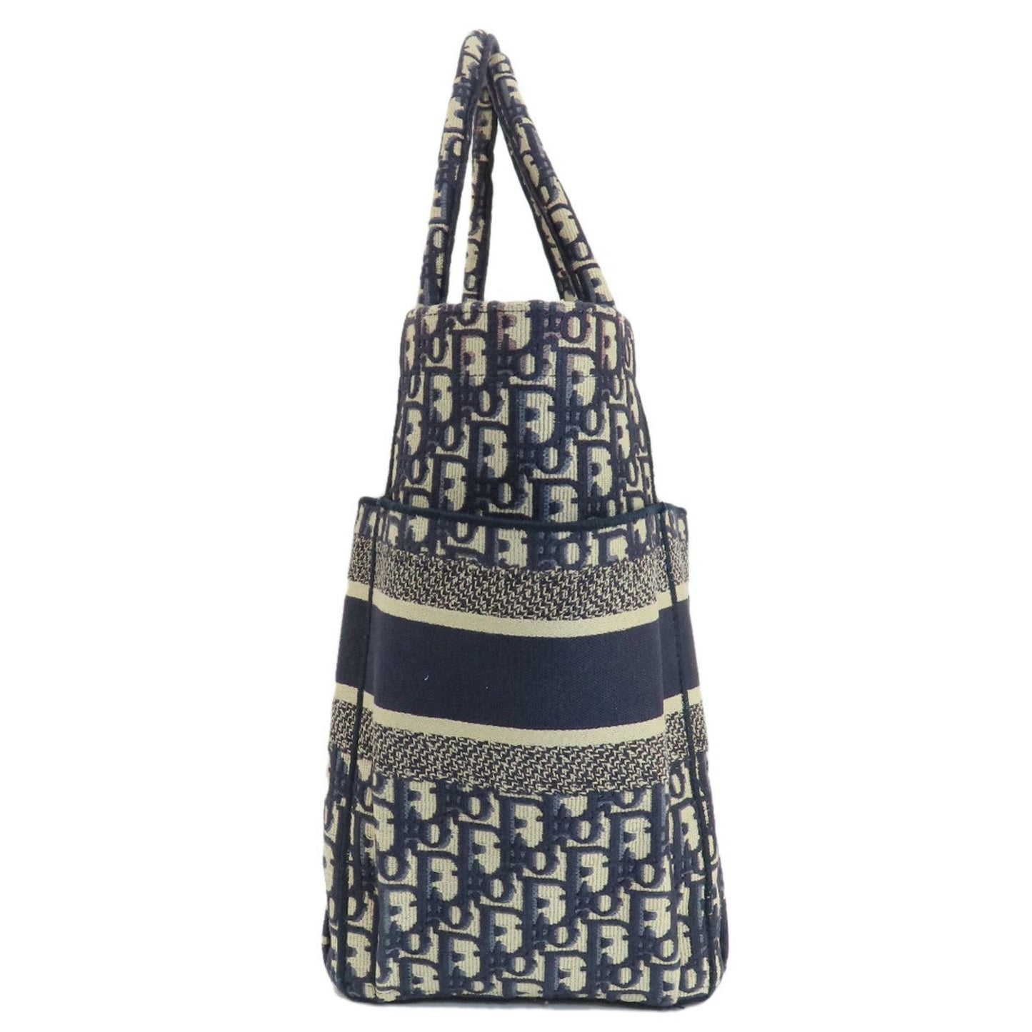 Christian Dior Navy Canvas Tote Bag Style 2