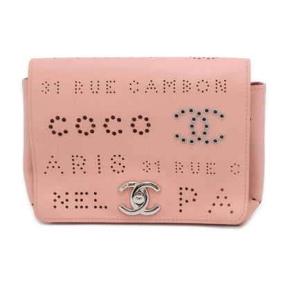 Chanel Body Bag Punching Coco Mark Leather Chanel Waist