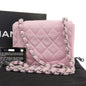 Chanel Bag Mini Matrasse Chain Shoulder Cotton Single Pink