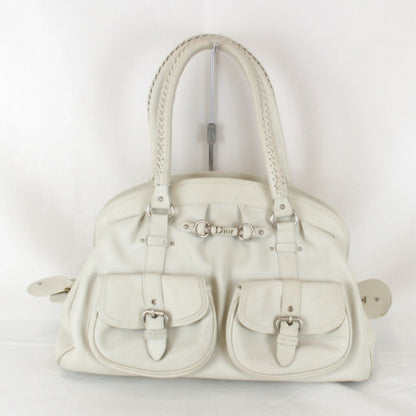Christian Dior White Leather Handbag Style 2