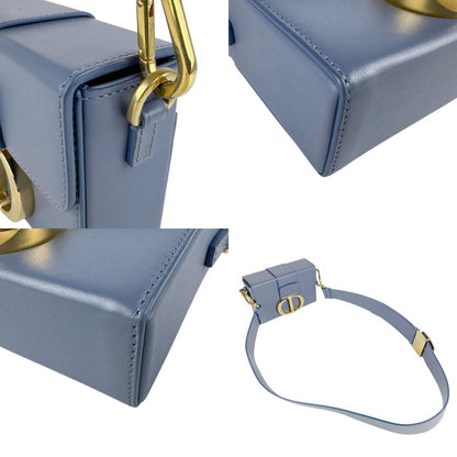 Christian Dior Blue Leather Shoulder Bag Style 5