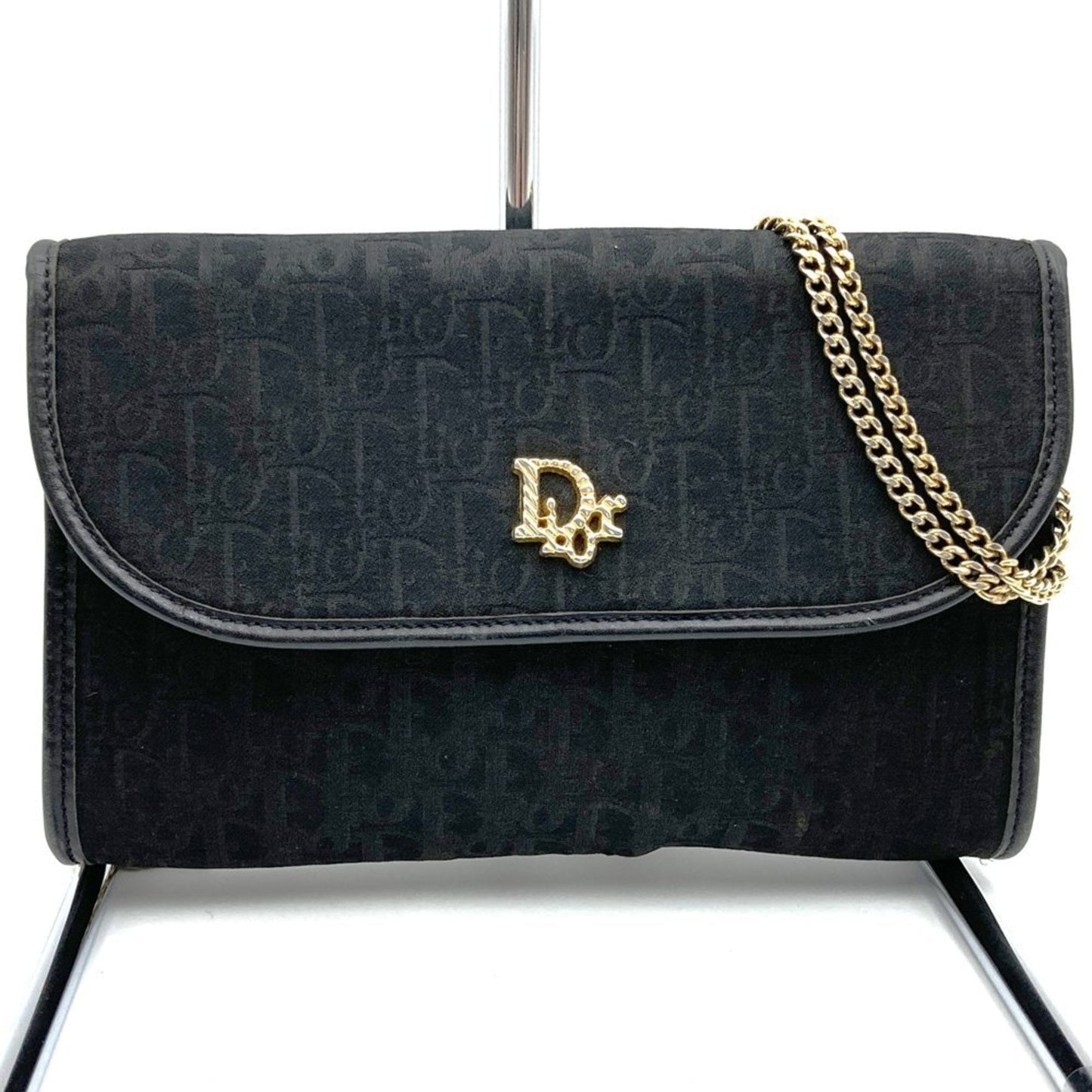 Christian Dior Black Canvas Shoulder Bag Style 2