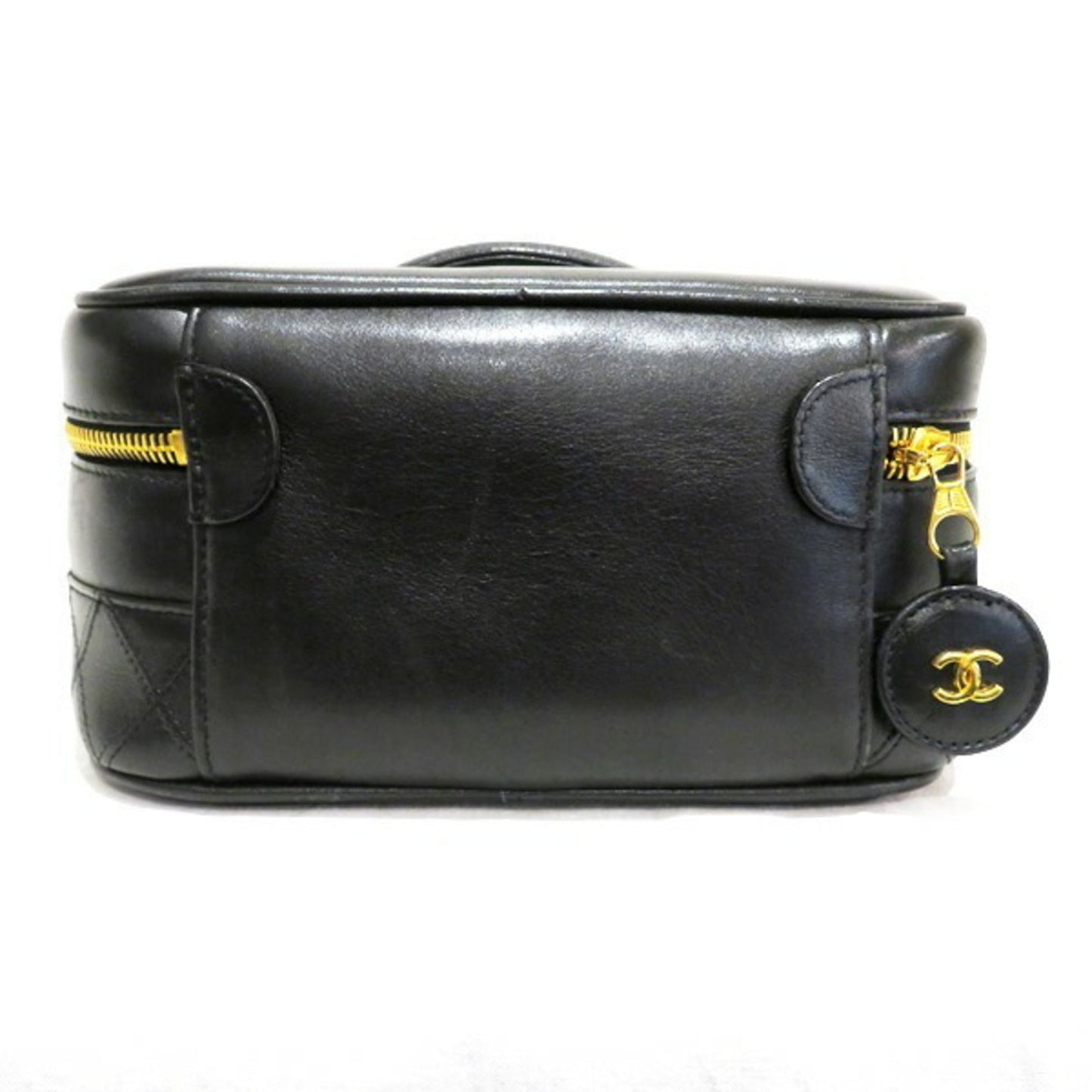 Chanel Bicolore Lambskin Vanity Bag Handbag Ladies