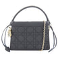 Christian Dior Lady Dior Black Leather Handbag Style 4