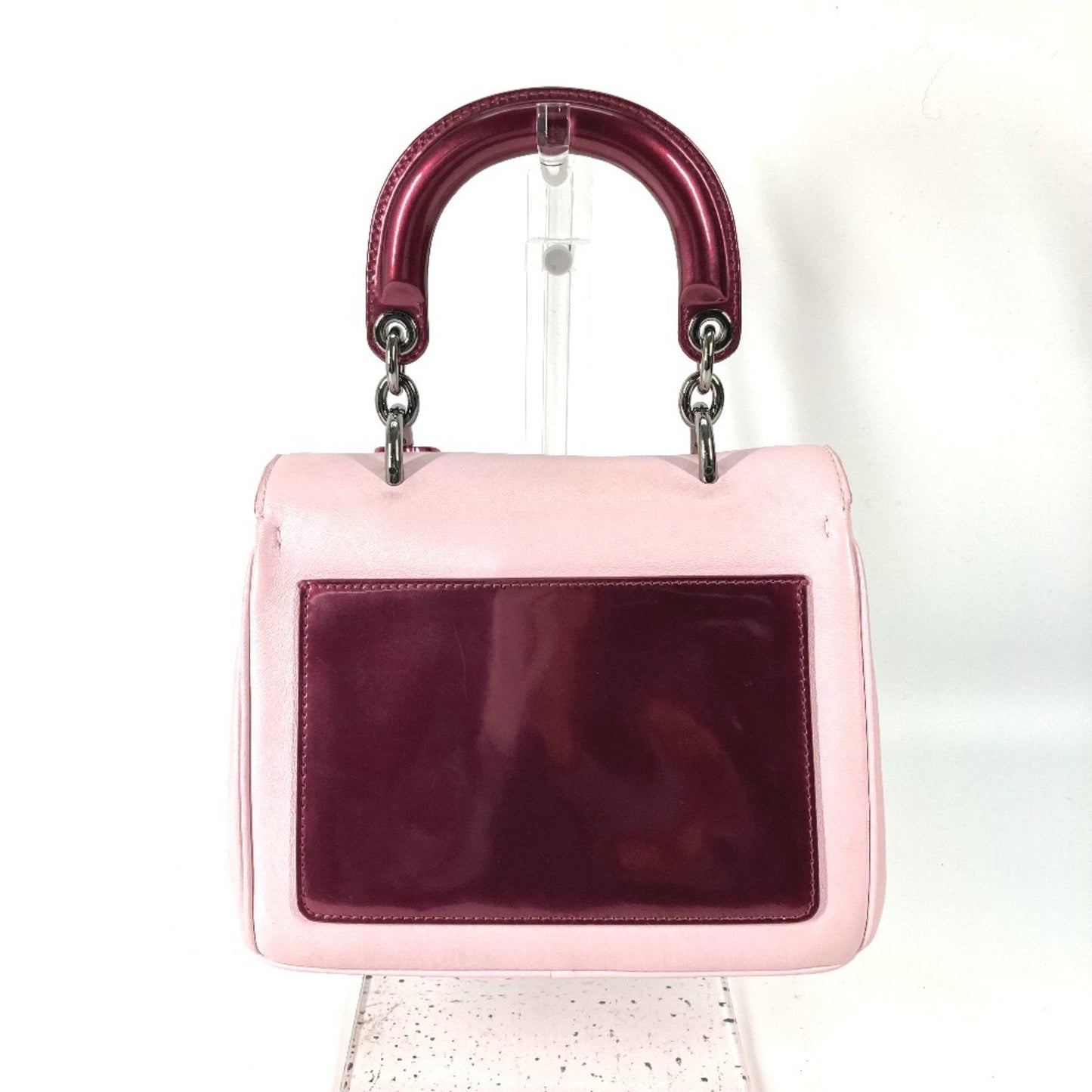 Christian Dior Pink Leather Handbag Style 7