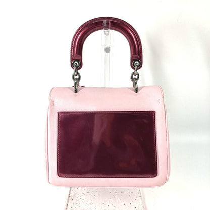 Christian Dior Pink Leather Handbag Style 7