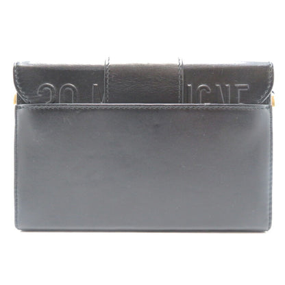 Christian Dior Black Leather Shoulder Bag Style 36