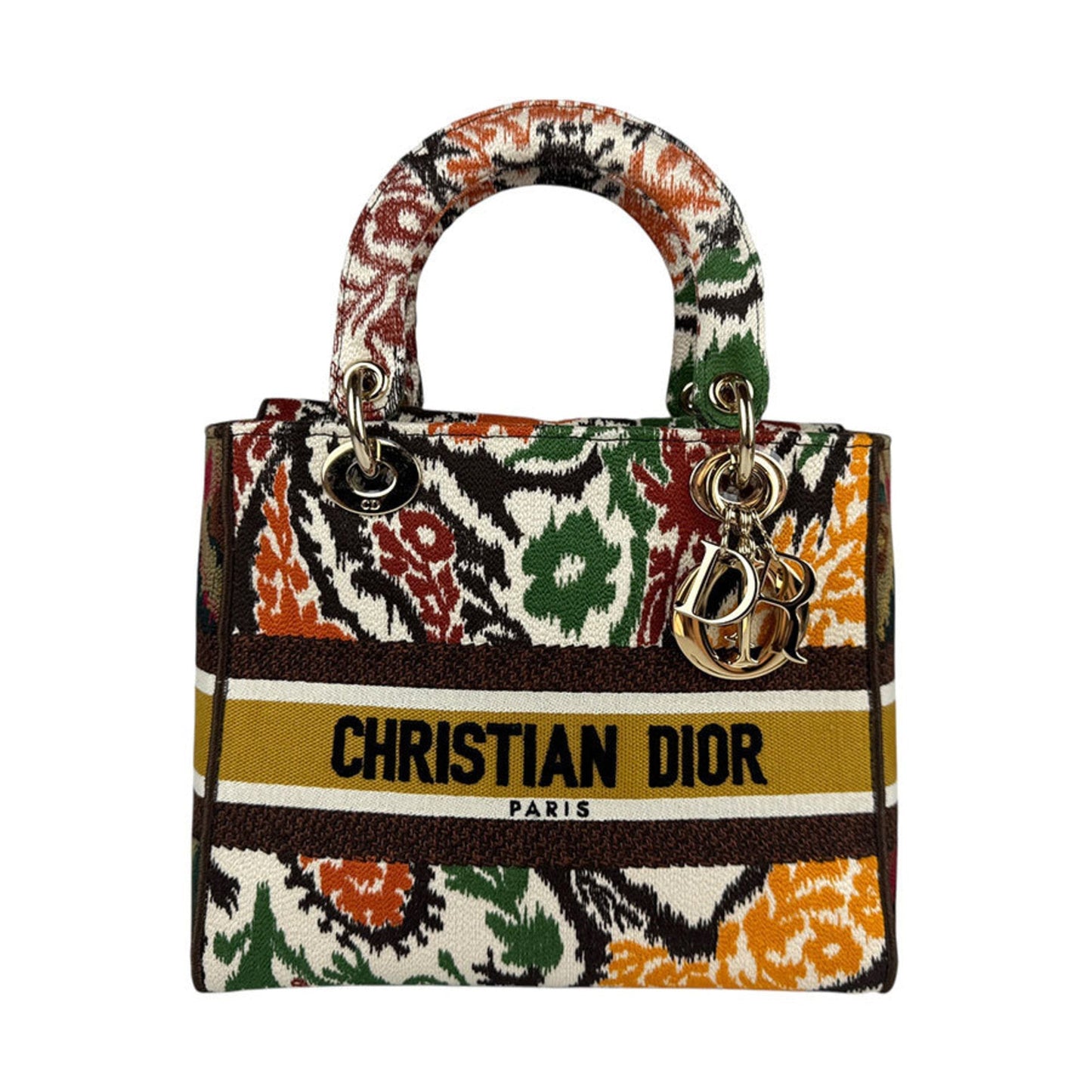 Christian Dior Brown Canvas Handbag Shoulder Bag