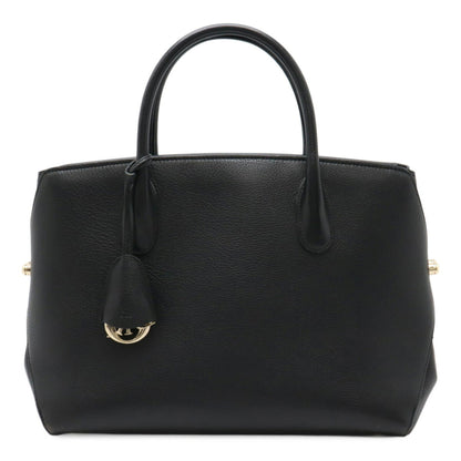 Christian Dior Black Leather Handbag Tote Bag Style 7