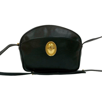 Christian Dior Black Leather Pochette Shoulder Bag Style 7