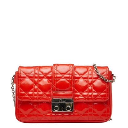Christian Dior Orange Leather Shoulder Bag