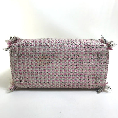 Christian Dior Pink Tweed Handbag