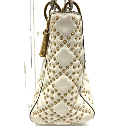 Christian Dior White Leather Handbag Style 3