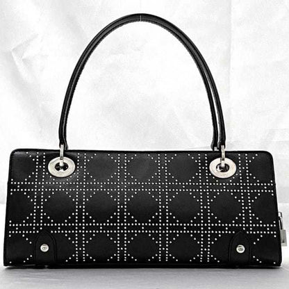 Christian Dior Black Leather Handbag Shoulder Bag Style 10
