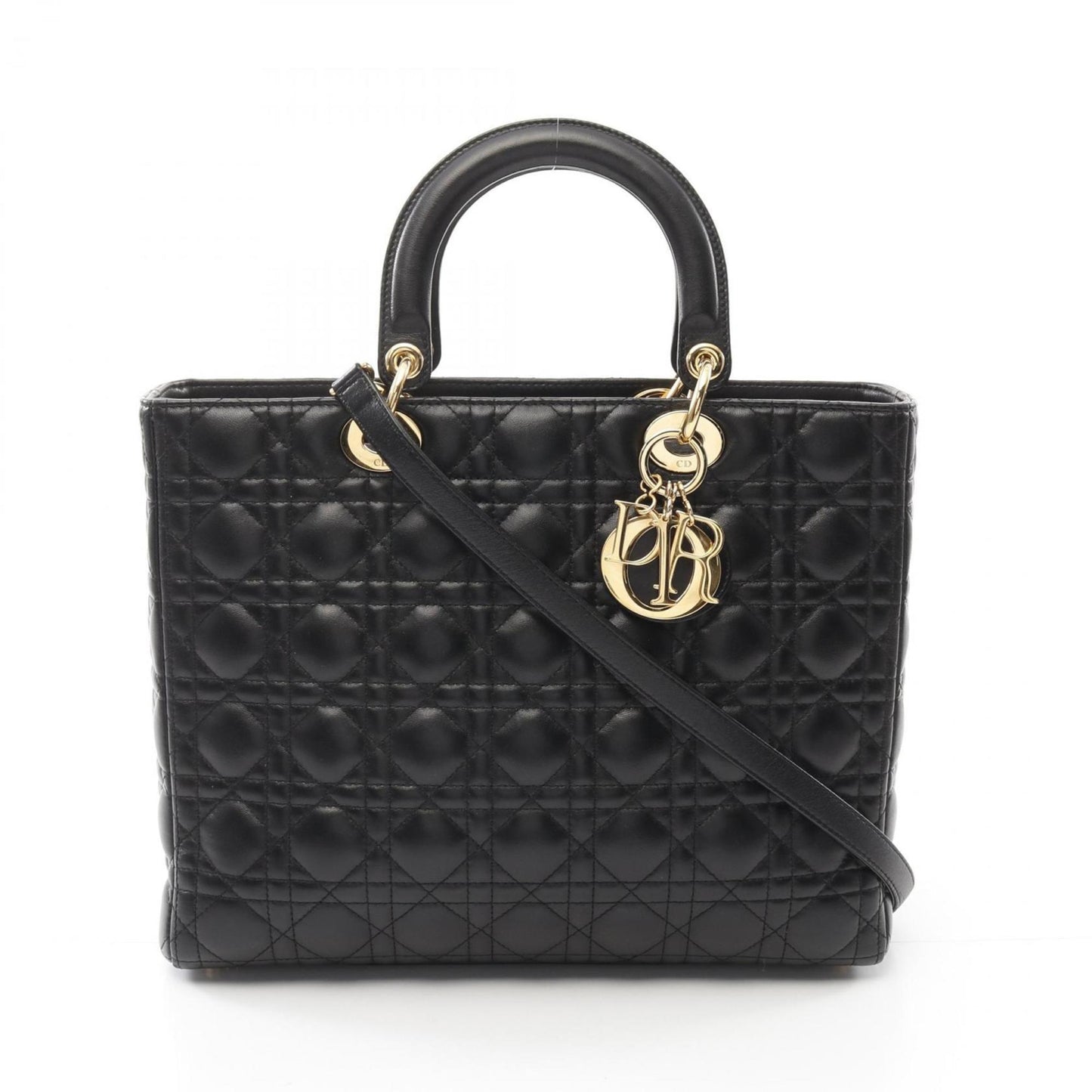 Christian Dior Black Leather Handbag Style 11