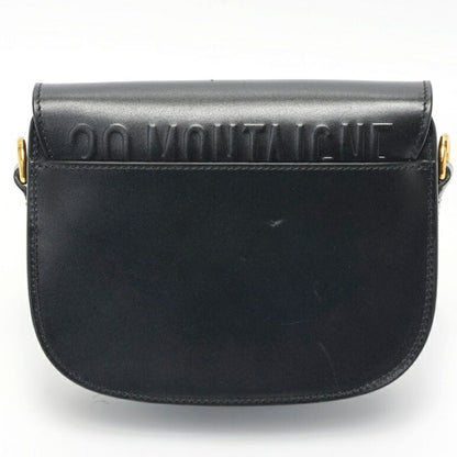 Christian Dior Black Leather Shoulder Bag Style 27