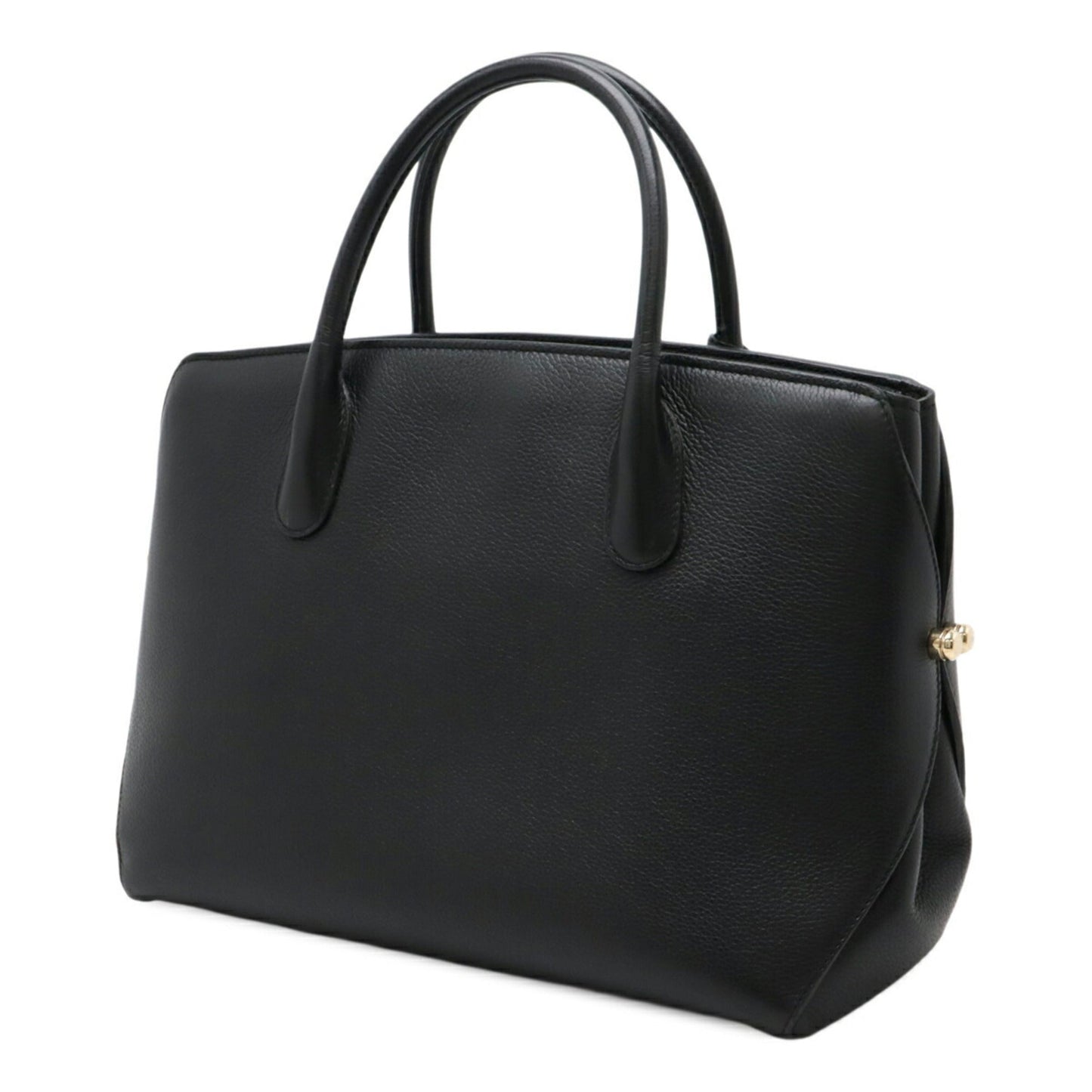 Christian Dior Black Leather Handbag Tote Bag Style 7