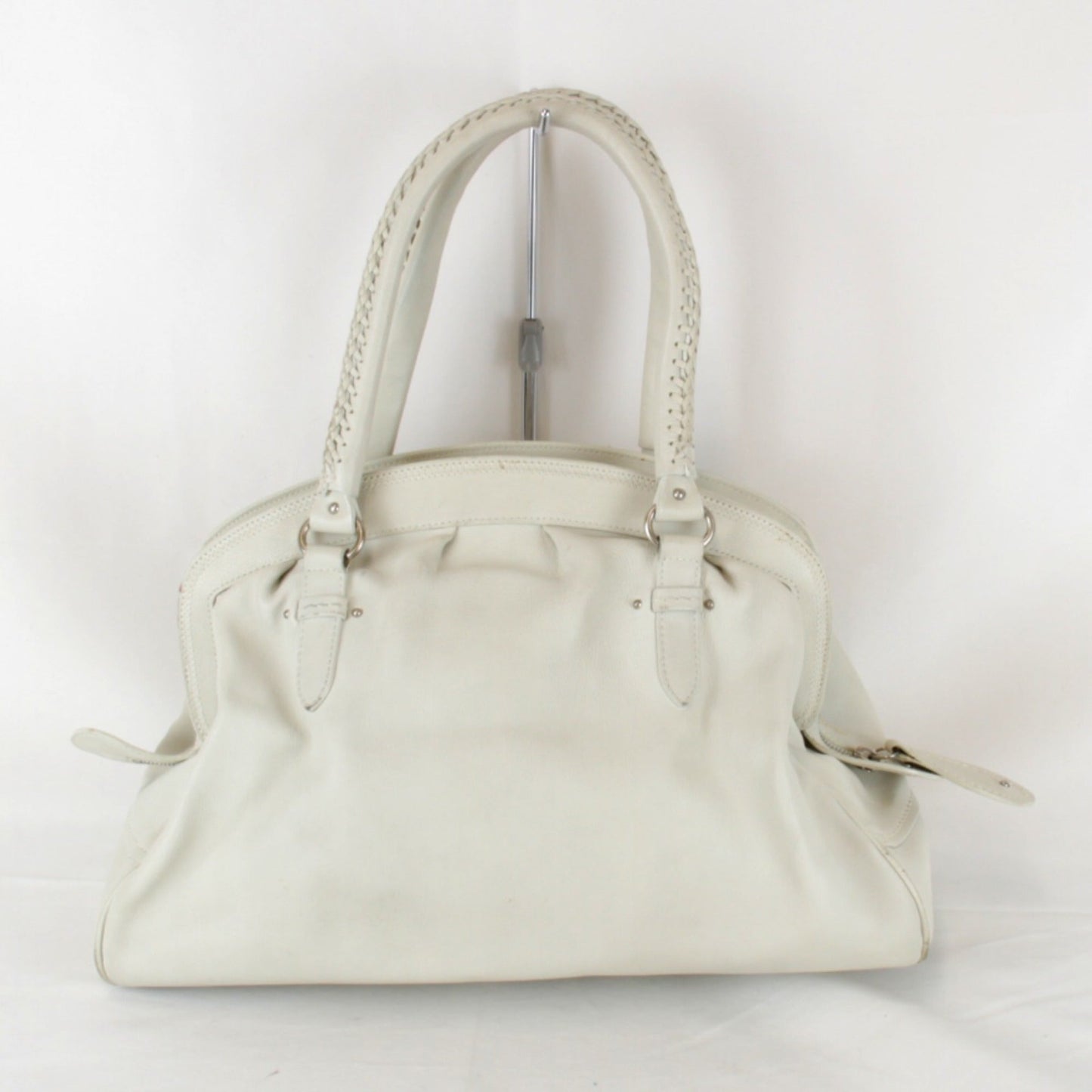 Christian Dior White Leather Handbag Style 2