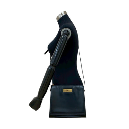 Christian Dior Black Leather Pochette Shoulder Bag Style 5