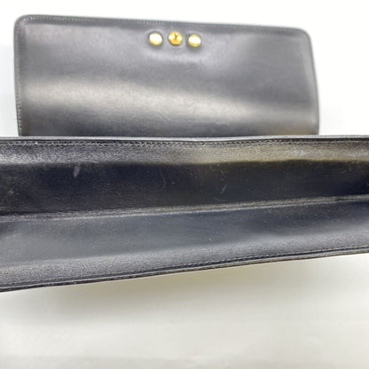 Christian Dior Black Leather Shoulder Bag Style 14