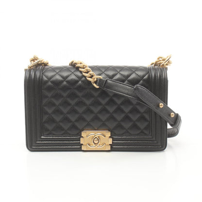 Chanel Boy Caviar Black Shoulder Bag