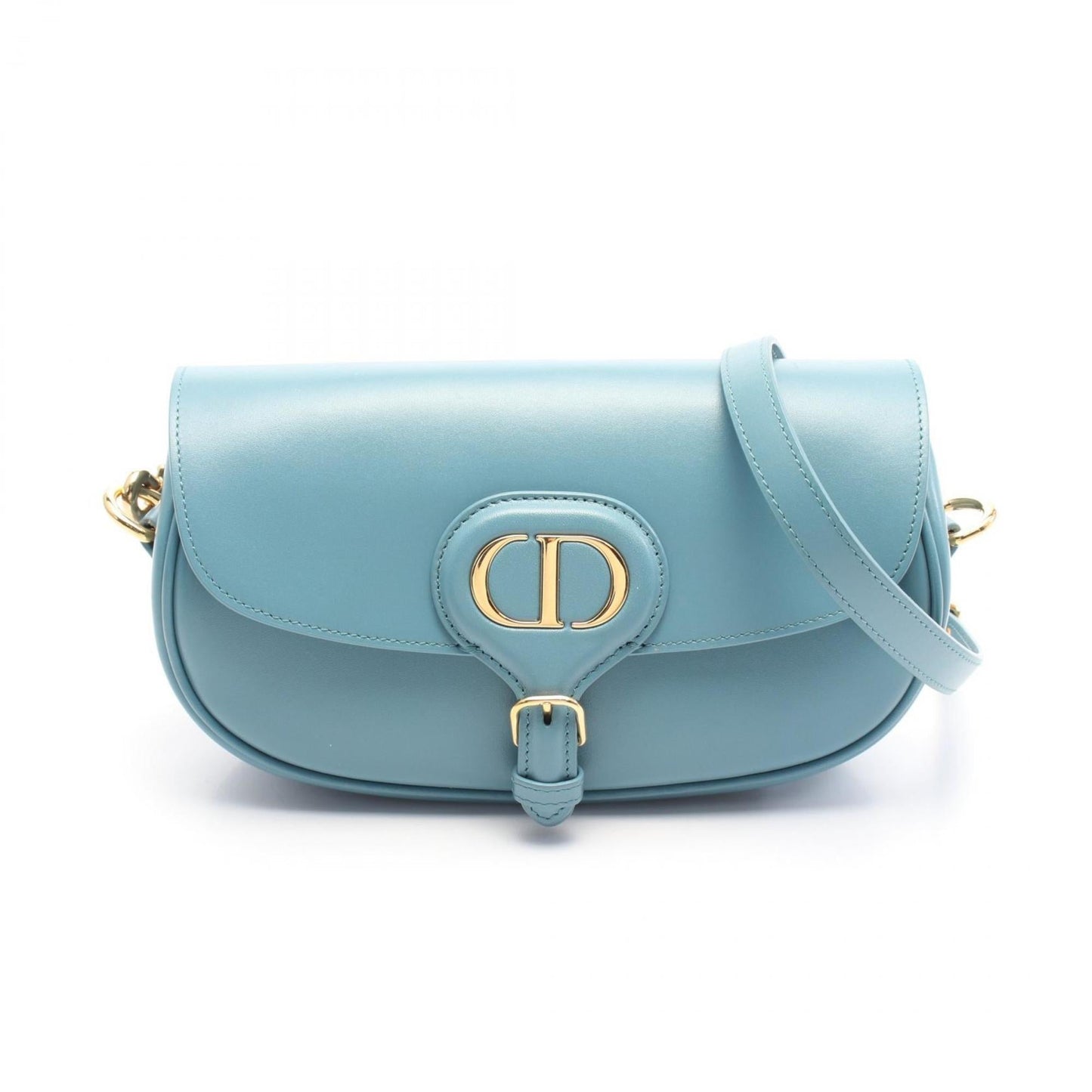 Christian Dior Blue Leather Shoulder Bag Style 9