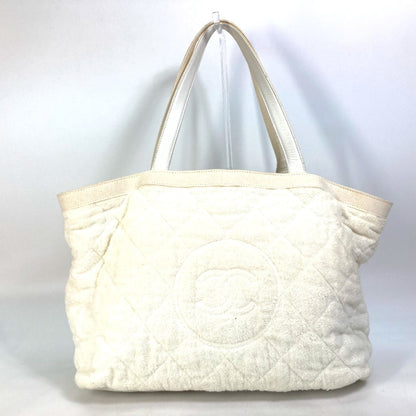 Chanel beach bag pile Shoulder Bag Shoulder Bag Tote Bag White