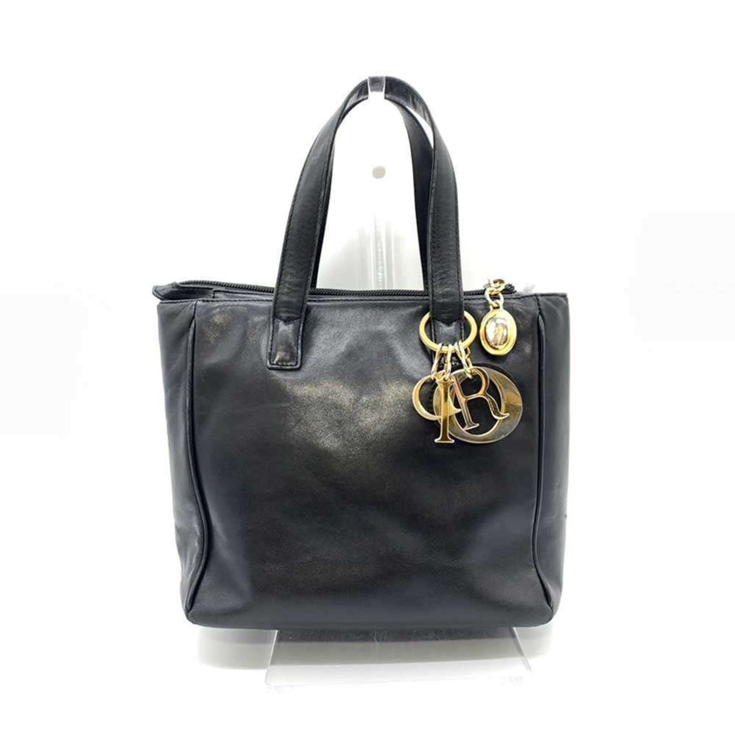 Christian Dior Black Leather Handbag Style 13