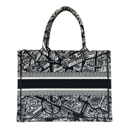 Christian Dior Black White Canvas Tote Bag
