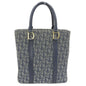 Christian Dior Trotter Navy Trotter Leather Canvas Handbag Tote Bag