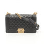 Chanel Boy Caviar Black Shoulder Bag