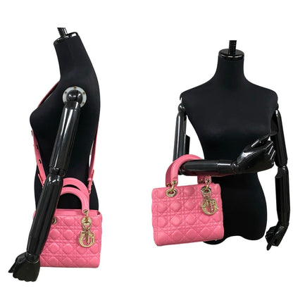 Christian Dior Pink Leather Handbag Shoulder Bag Style 3