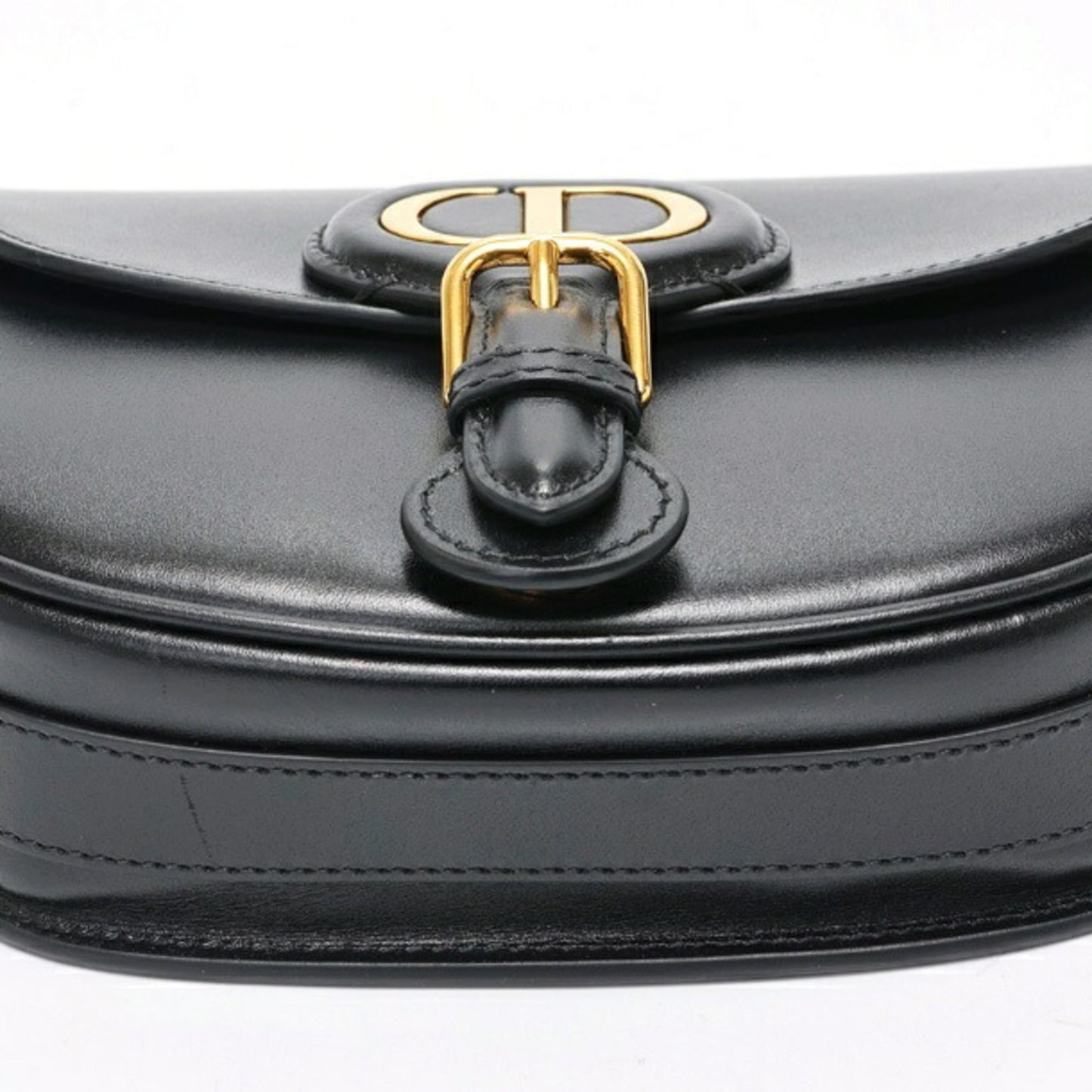 Christian Dior Black Leather Shoulder Bag Style 27