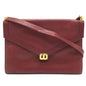 Christian Dior Red Color Leather Shoulder Bag Leather