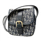 Christian Dior Navy Canvas Shoulder Bag