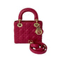 Christian Dior Pink Leather Handbag Shoulder Bag Style 4