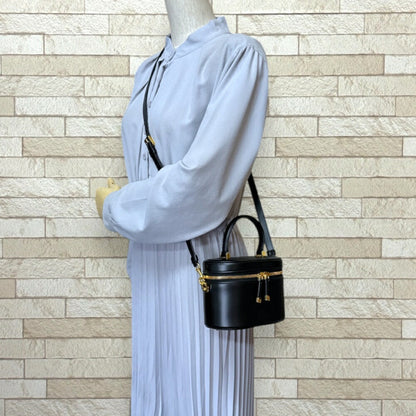 Christian Dior Black Leather Shoulder Bag Style 8