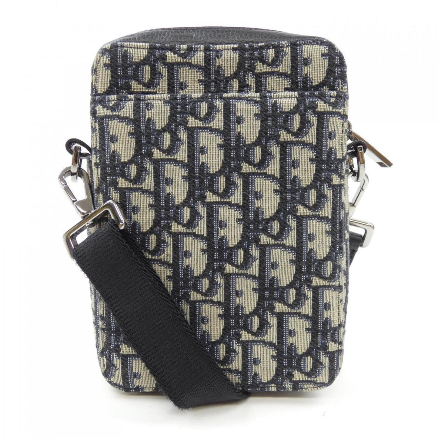 Christian Dior Beige Black Blue Handbag Black