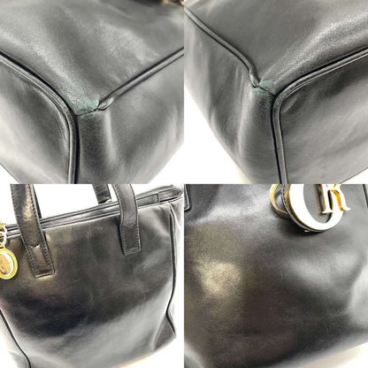 Christian Dior Black Leather Handbag Style 13