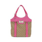 Christian Dior Beige Pink Canvas Shoulder Bag